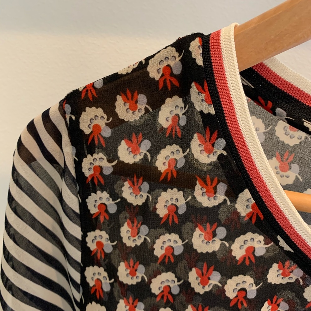 Scotch & Soda Sheer Printed Blouse - image 2